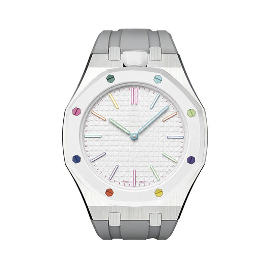 [Azure Tears]OAK POP GRAY STEEL SILICONE STRAP