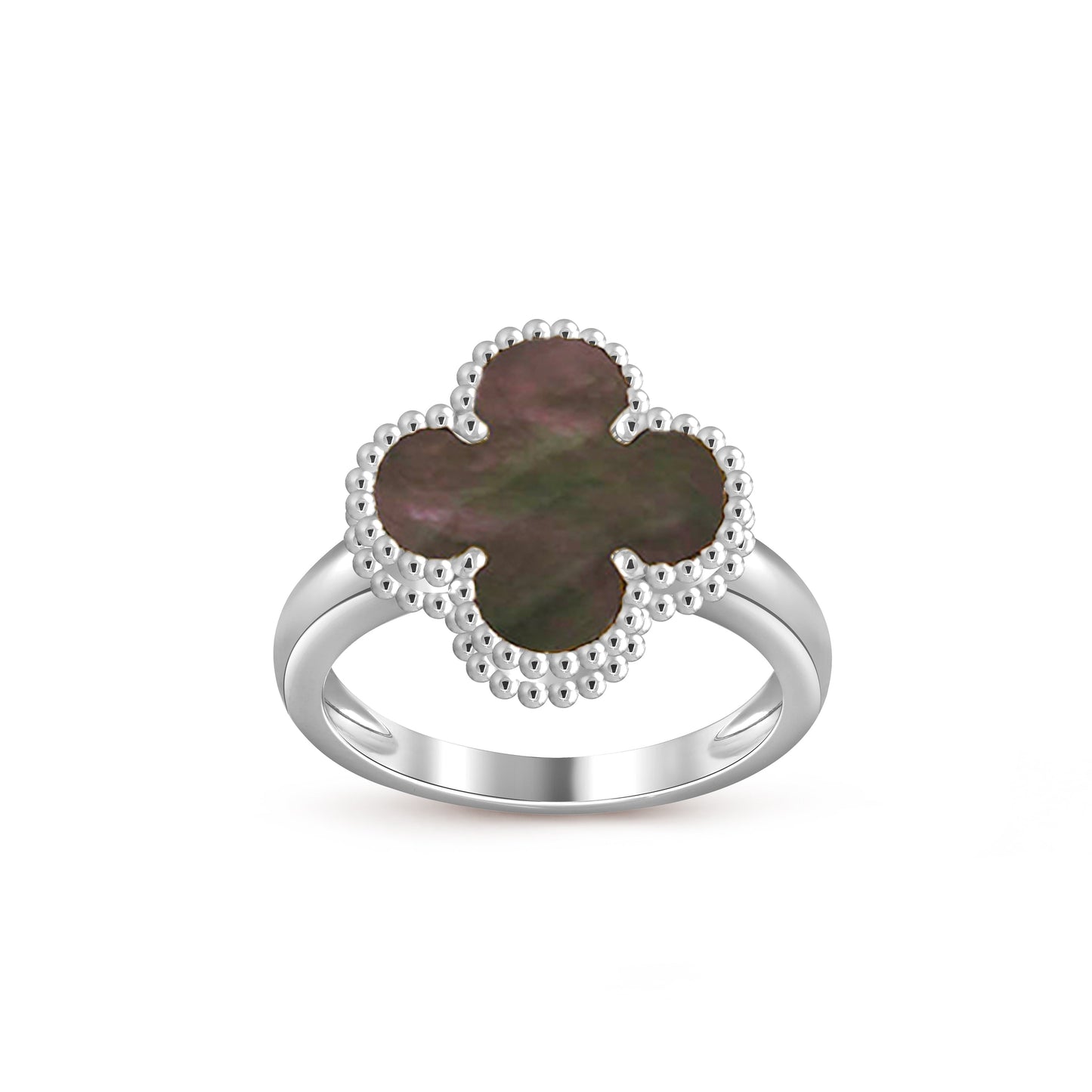 [Azure Tears]LUCKY CLOVER VINTAGE WHITE GOLD RING COLLECTION