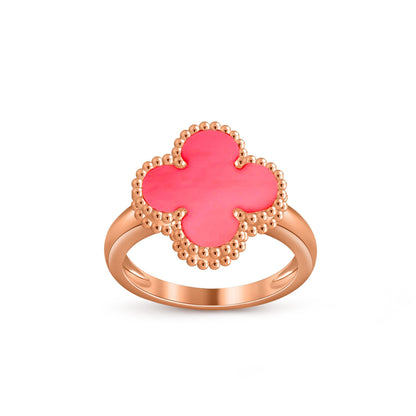 [Azure Tears]LUCKY CLOVER VINTAGE ROSE GOLD RING COLLECTION