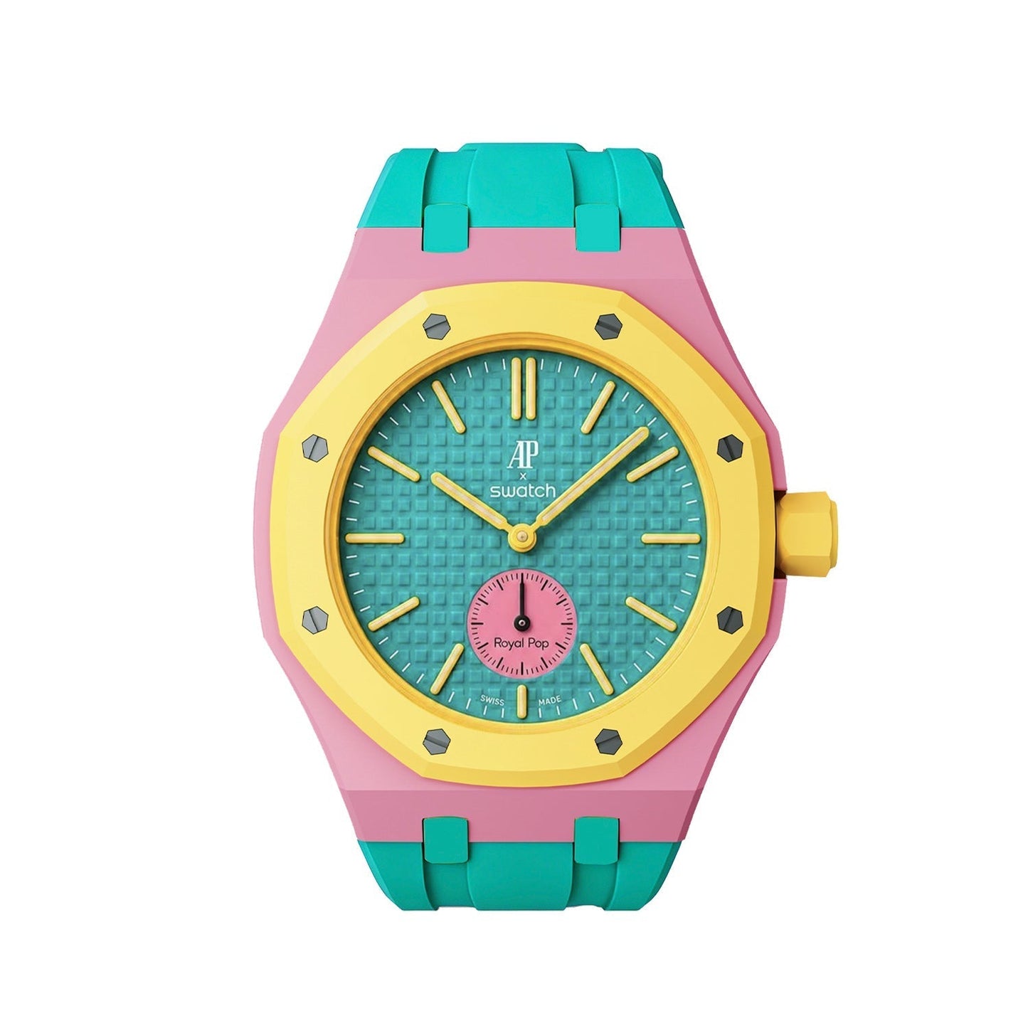 [Azure Tears]Royal Oak Pop Exclusive Bioceramic Case & Silicone Strap Mix Color