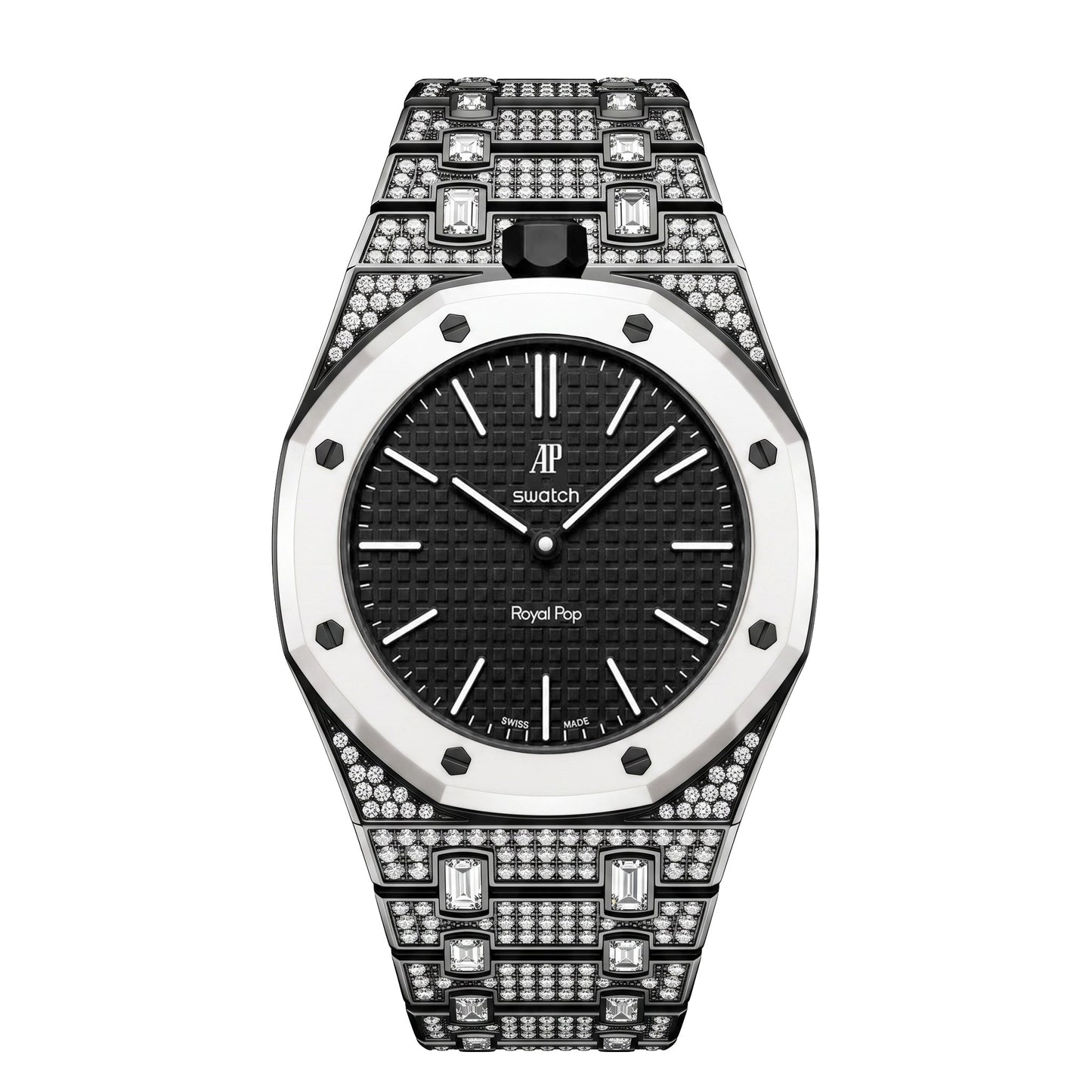 [Azure Tears]Royal Oak Pop Exclusive Bioceramic Case & Bioceramic Strap Full Diamond