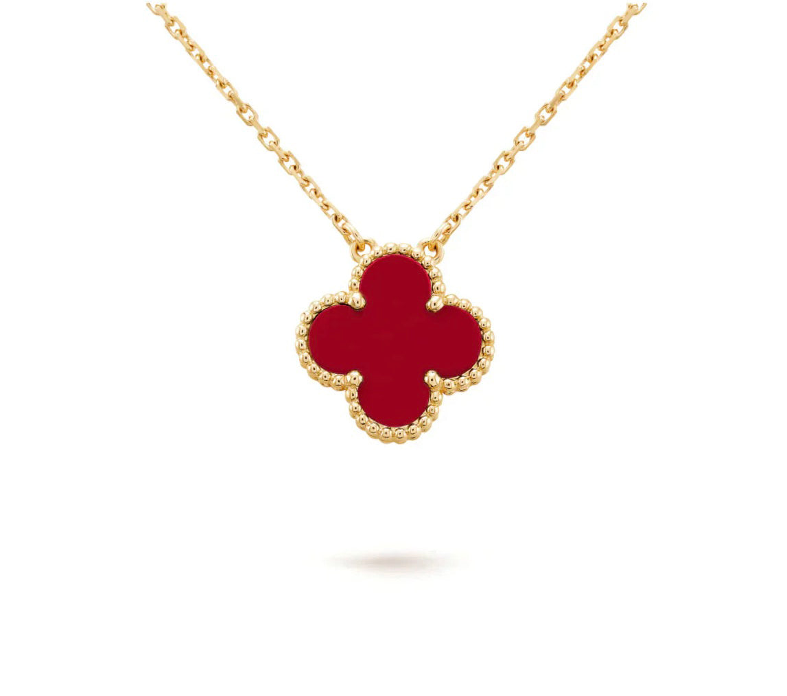[Azure Tears]15MM CLOVER FLOWER PENDANT NECKLACE COLLECTION