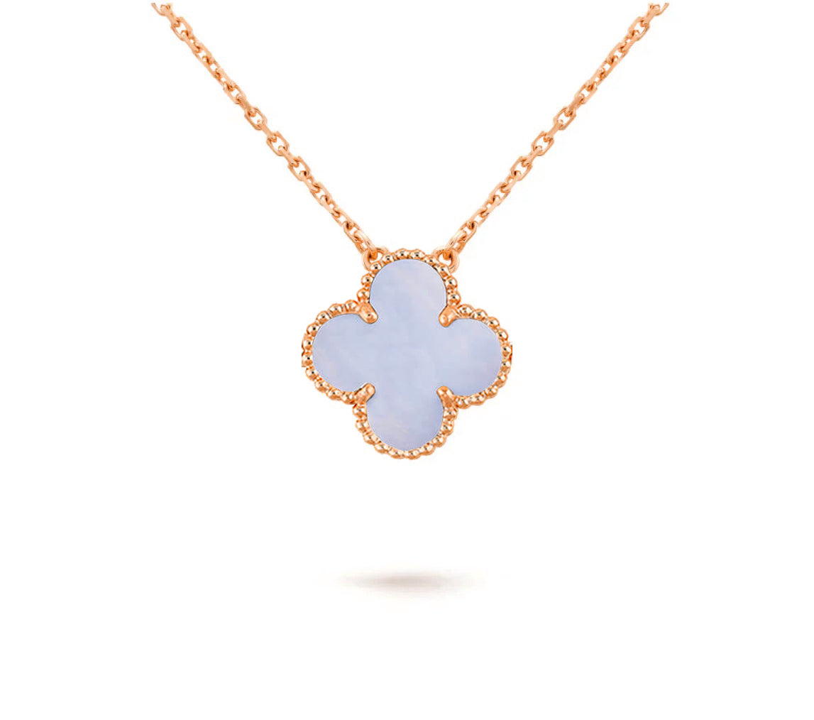 [Azure Tears]15MM CLOVER FLOWER PENDANT NECKLACE COLLECTION