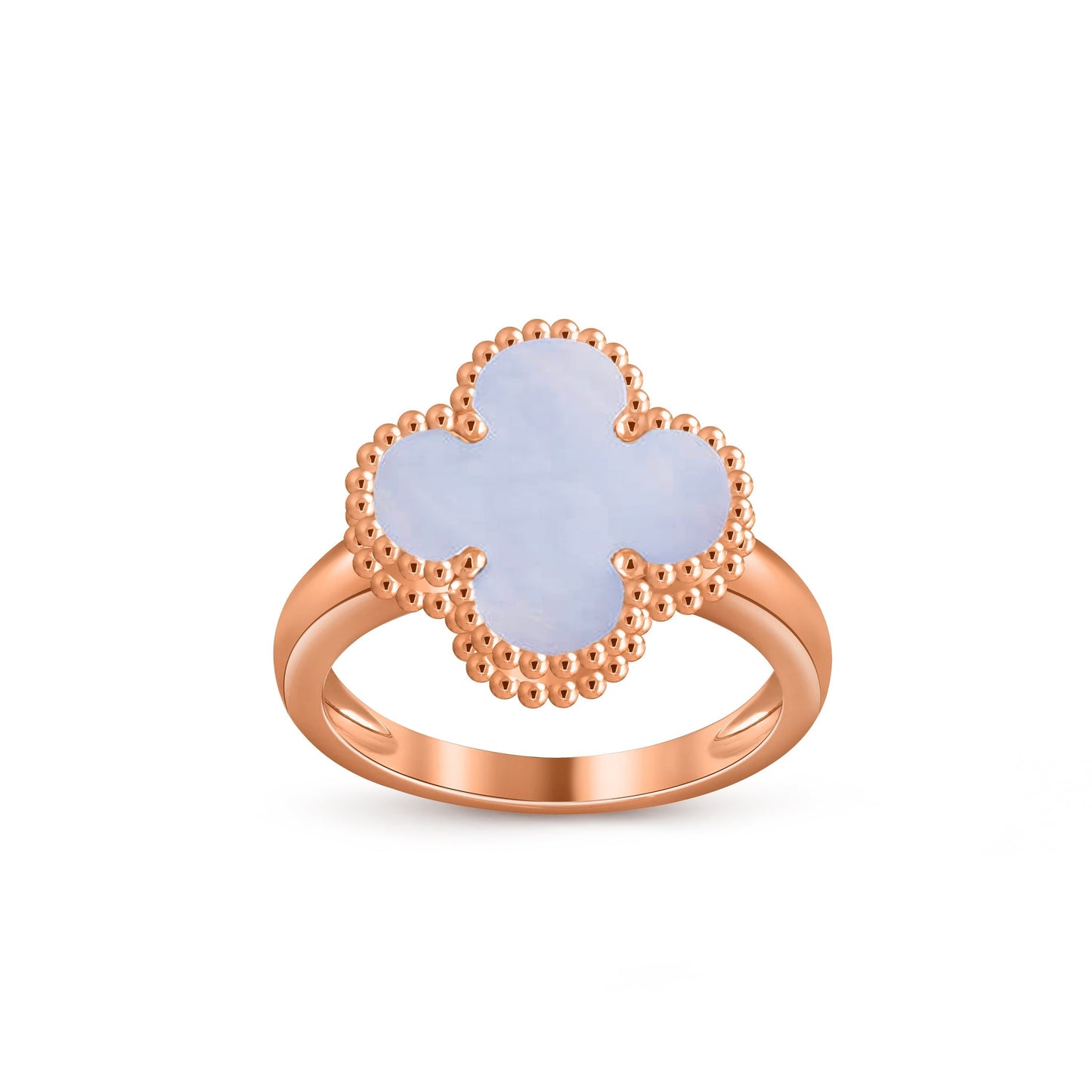[Azure Tears]LUCKY CLOVER VINTAGE ROSE GOLD RING COLLECTION