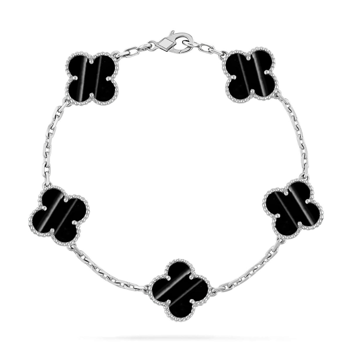 [Azure Tears]LUCKY CLOVER 5-MOTIF BRACELET - PULSE STONE COLLECTION