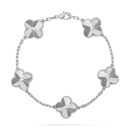 [Azure Tears]LUCKY CLOVER 5-MOTIF BRACELET - LASER COLLECTION