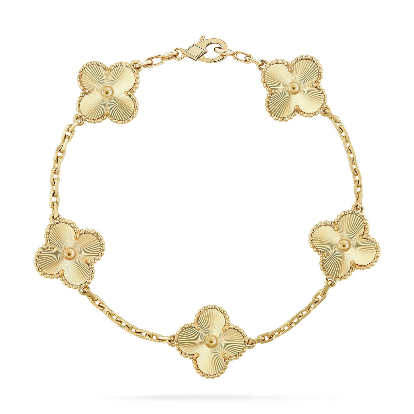 [Azure Tears]LUCKY CLOVER 5-MOTIF BRACELET - LASER COLLECTION