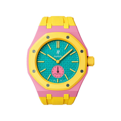 [Azure Tears]Royal Oak Pop Exclusive Bioceramic Case & Silicone Strap Mix Color