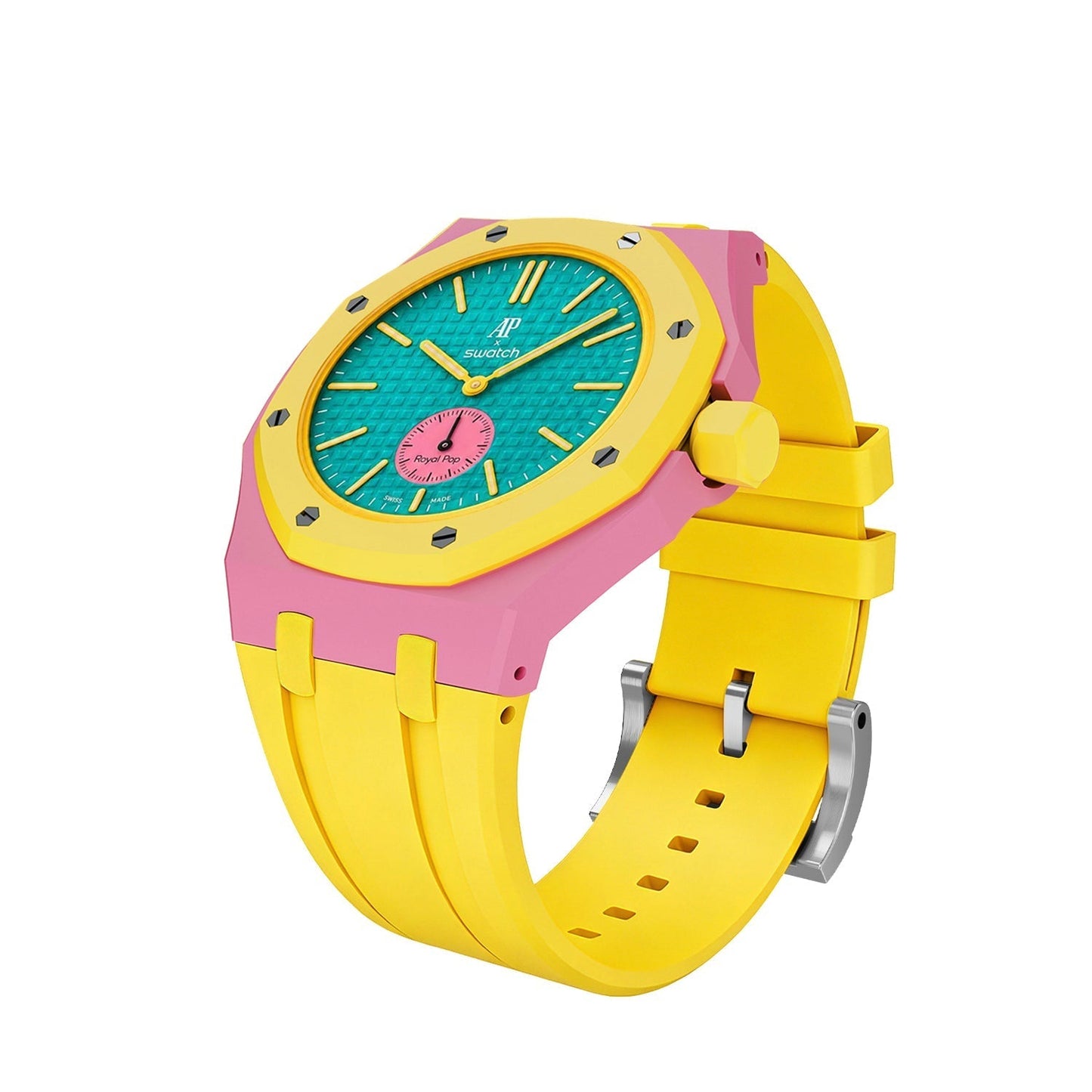 [Azure Tears]Royal Oak Pop Exclusive Bioceramic Case & Silicone Strap Mix Color