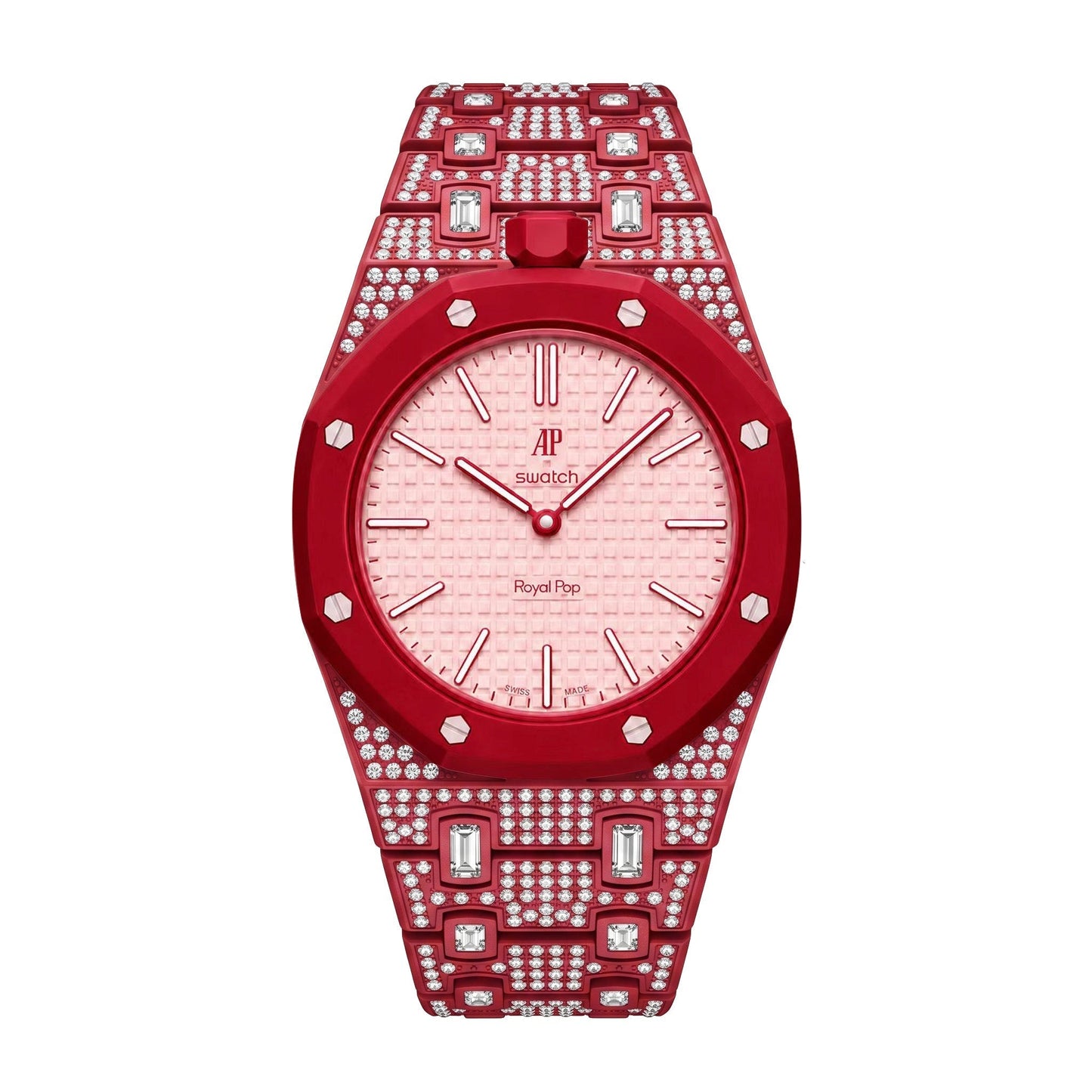 [Azure Tears]Royal Oak Pop Exclusive Bioceramic Case & Bioceramic Strap Full Diamond