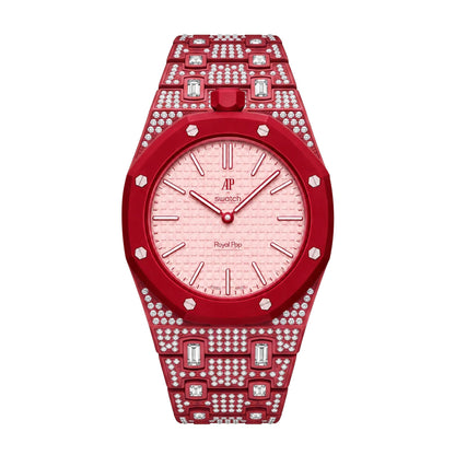 [Azure Tears]Royal Oak Pop Exclusive Bioceramic Case & Bioceramic Strap Full Diamond