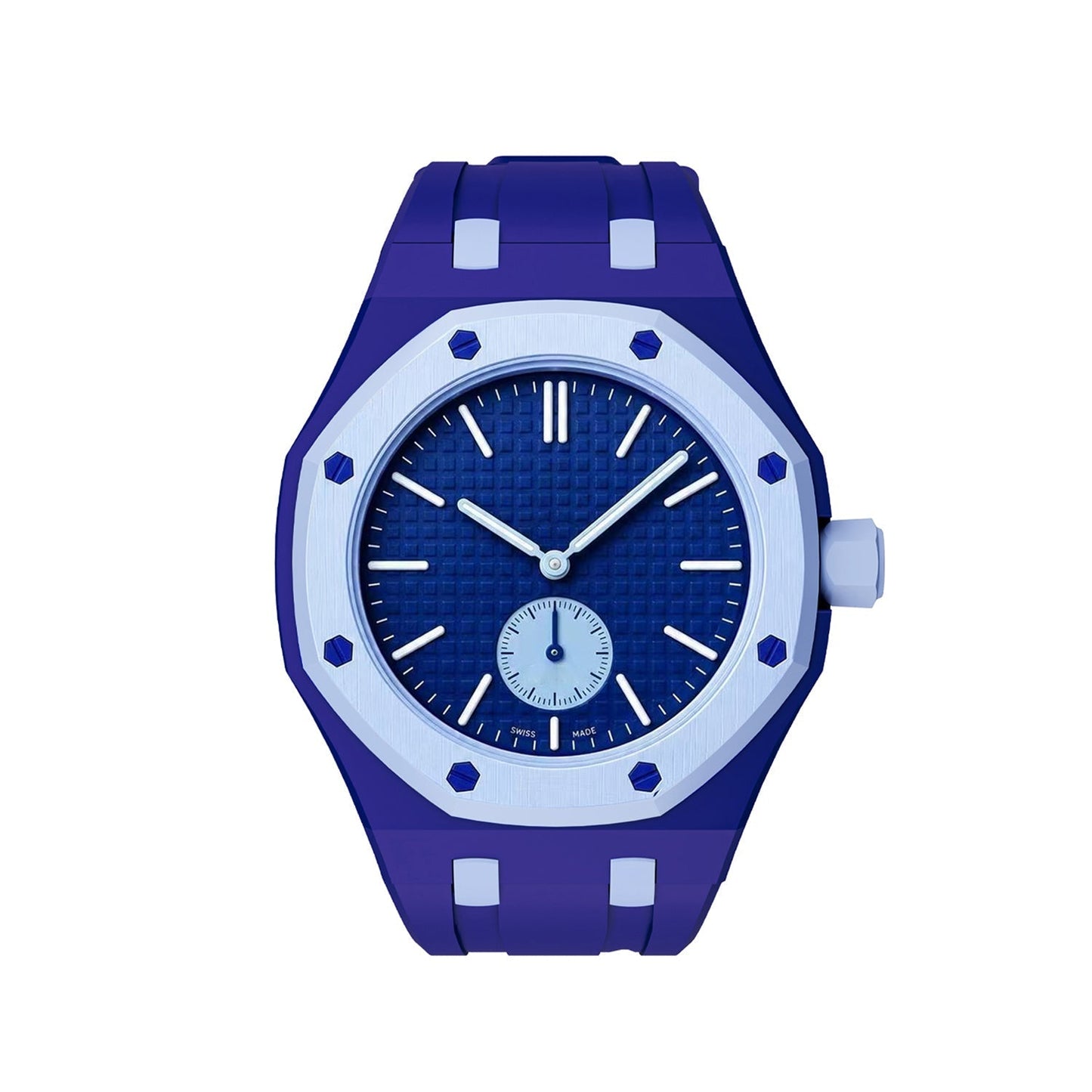 [Azure Tears]OAK POP EXCLUSIVE DARK BLUE AND LIGHT BLUE SILICONE STRAP