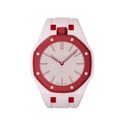 [Azure Tears]OAK POP EXCLUSIVE PINK AND RED SILICONE STRAP