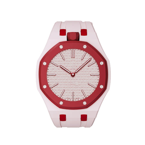 [Azure Tears]OAK POP EXCLUSIVE PINK AND RED SILICONE STRAP