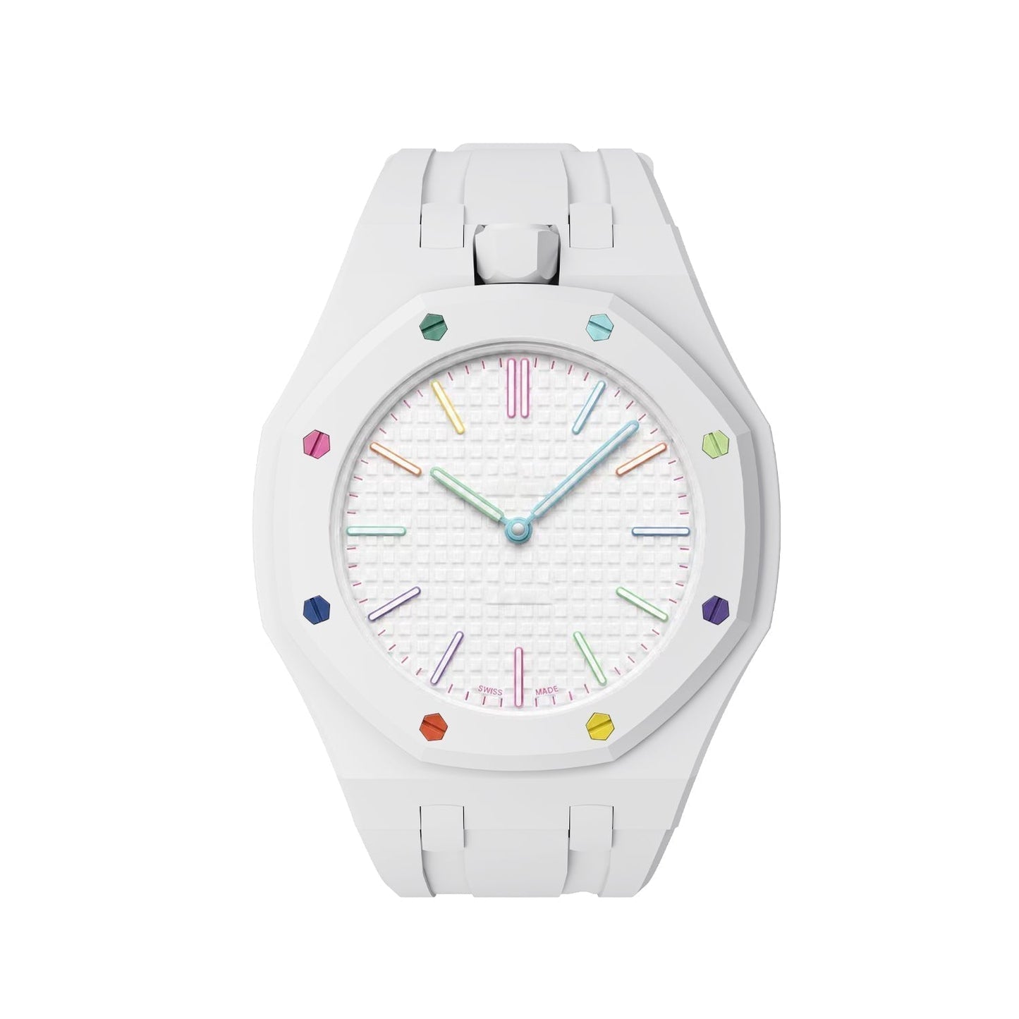 [Azure Tears]OAK POP EXCLUSIVE  WHITE SILICONE STRAP
