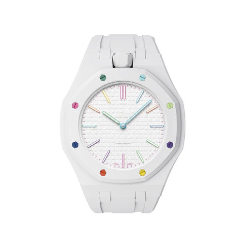 [Azure Tears]OAK POP EXCLUSIVE  WHITE SILICONE STRAP