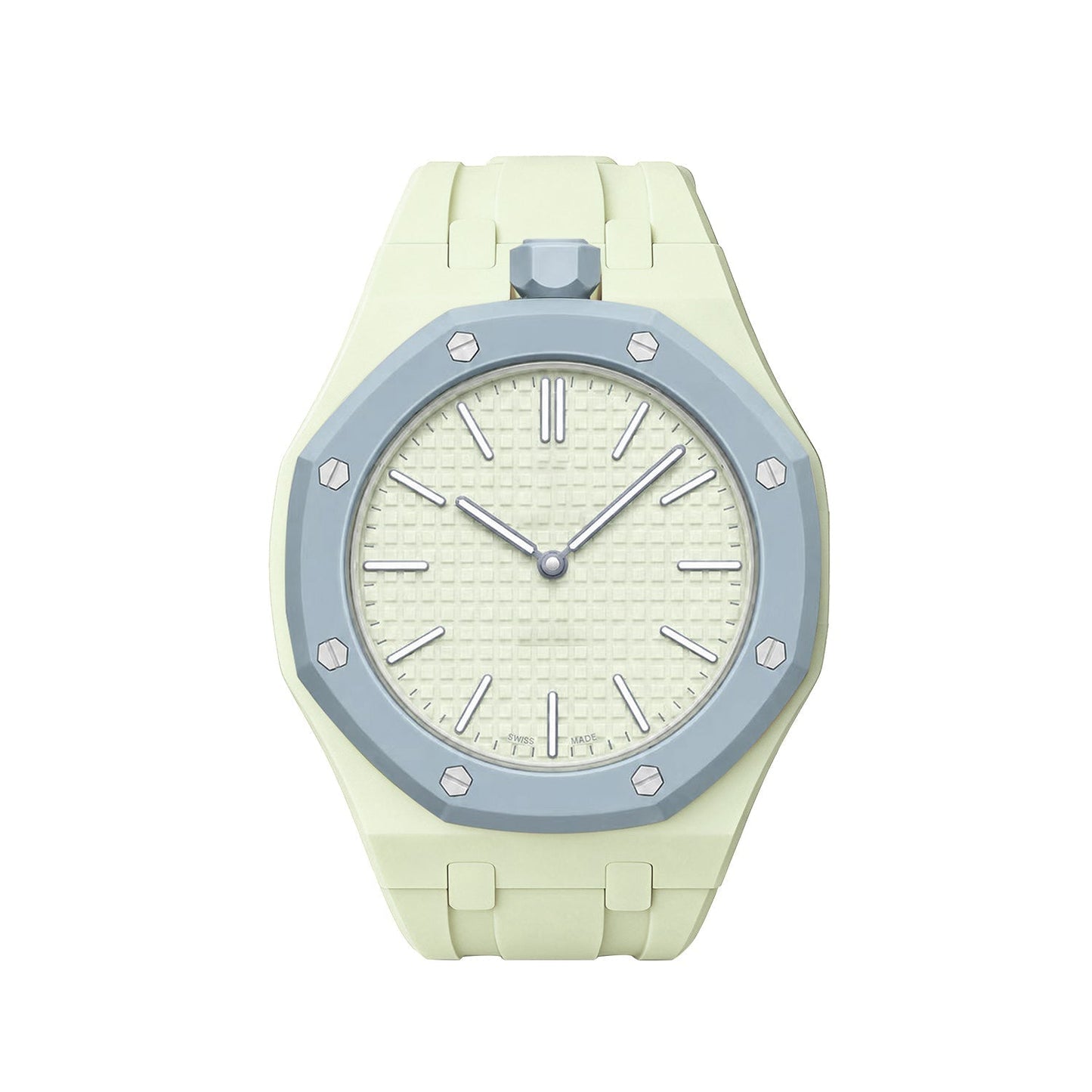 [Azure Tears]OAK POP EXCLUSIVE CREAMY YELLOW SILICONE STRAP
