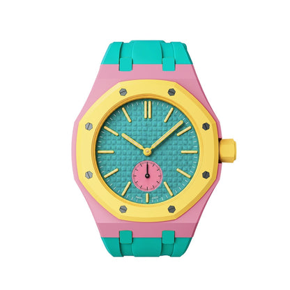 [Azure Tears]OAK POP EXCLUSIVE PINK AND GREEN SILICONE STRAP