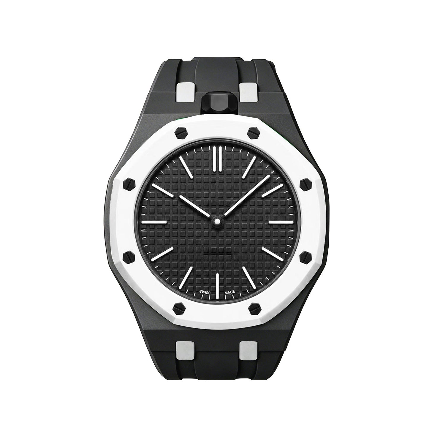 [Azure Tears]OAK POP EXCLUSIVE BLACK AND WHITE SILICONE STRAP