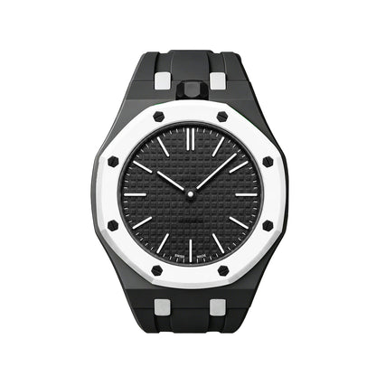 [Azure Tears]OAK POP EXCLUSIVE BLACK AND WHITE SILICONE STRAP