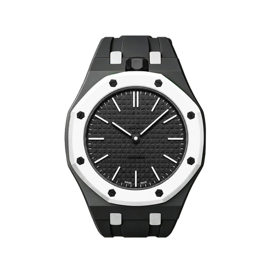 [Azure Tears]OAK POP EXCLUSIVE BLACK AND WHITE SILICONE STRAP