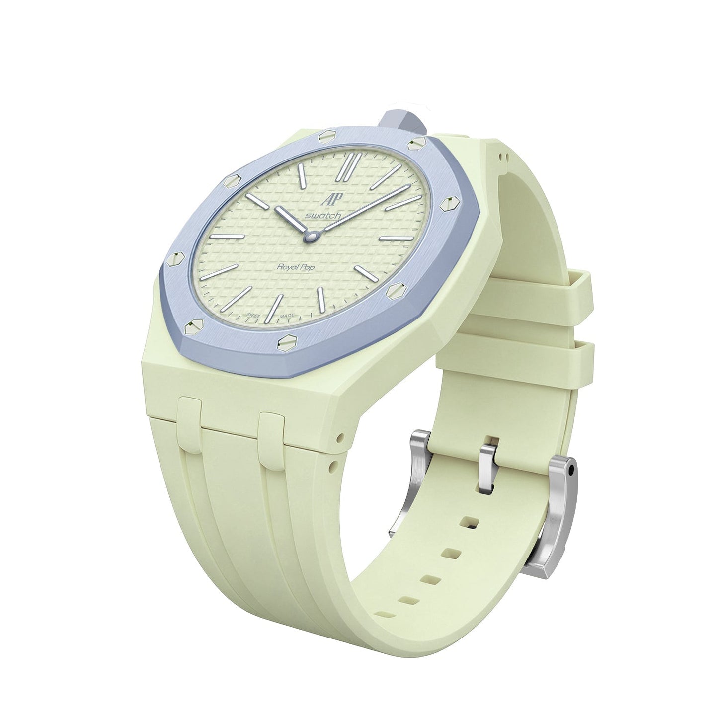 [Azure Tears]OAK POP EXCLUSIVE CREAMY YELLOW SILICONE STRAP