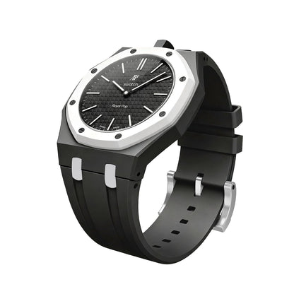[Azure Tears]OAK POP EXCLUSIVE BLACK AND WHITE SILICONE STRAP