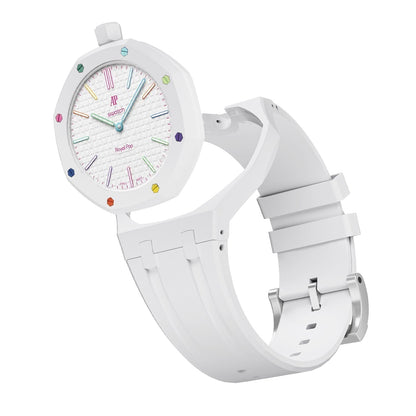 [Azure Tears]OAK POP EXCLUSIVE  WHITE SILICONE STRAP