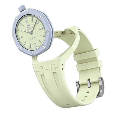 [Azure Tears]OAK POP EXCLUSIVE CREAMY YELLOW SILICONE STRAP