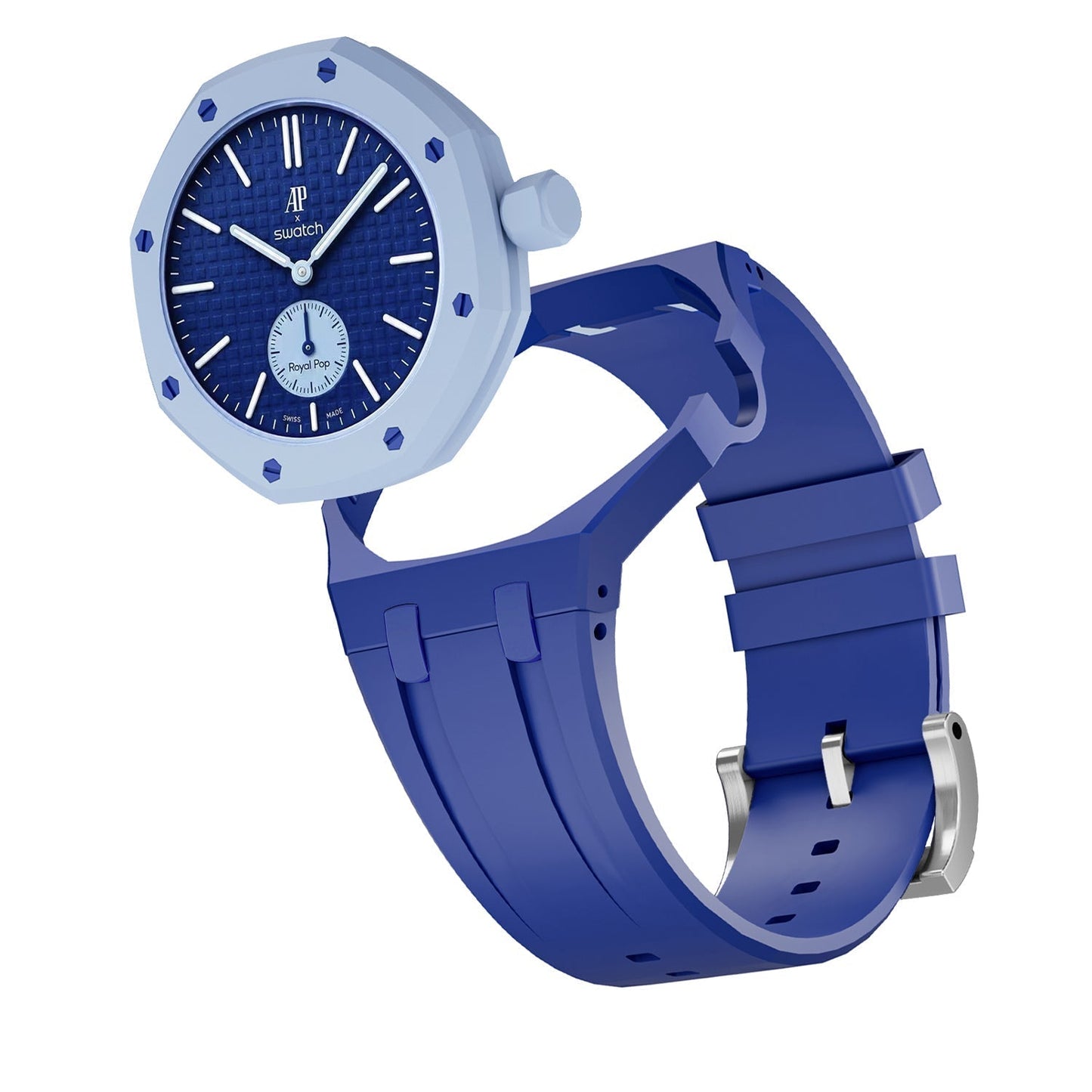 [Azure Tears]OAK POP EXCLUSIVE DARK BLUE SILICONE STRAP