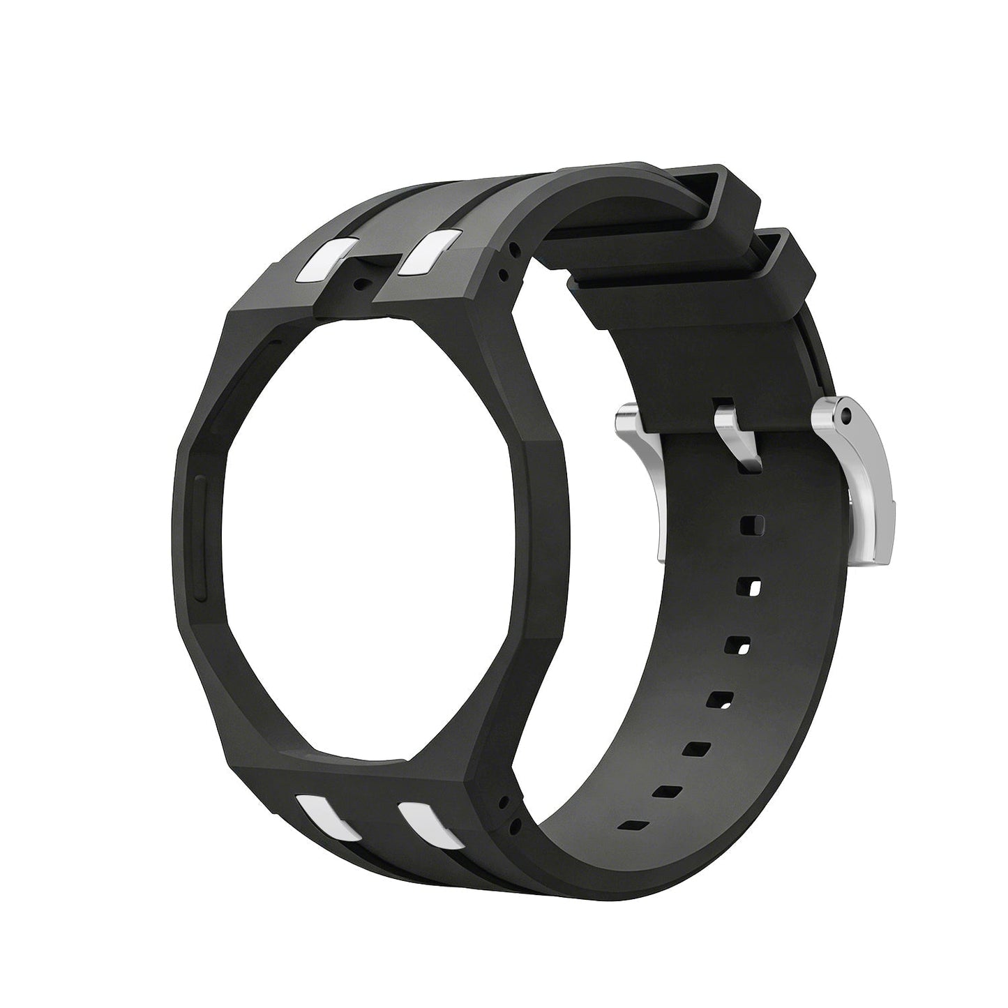 [Azure Tears]OAK POP EXCLUSIVE BLACK AND WHITE SILICONE STRAP