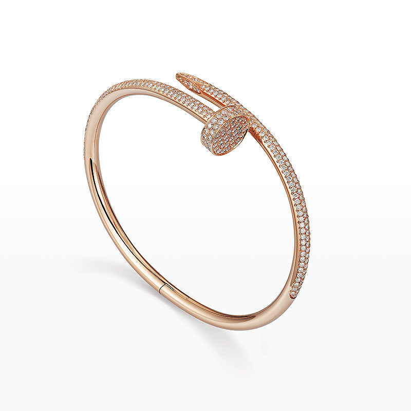 [Azure Tears]JUSTE UN CLOU 3.5MM FULL PAVÉ NAIL BANGLE