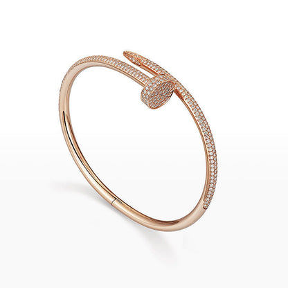[Azure Tears]JUSTE UN CLOU 3.5MM FULL PAVÉ NAIL BANGLE