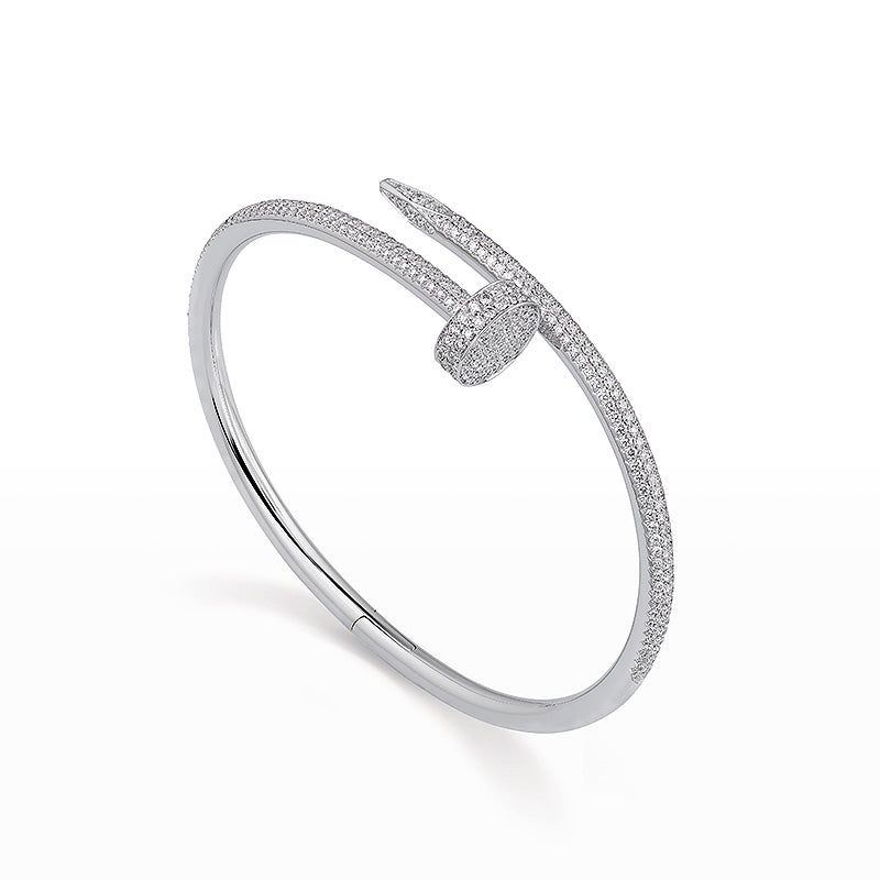 [Azure Tears]JUSTE UN CLOU 3.5MM FULL PAVÉ NAIL BANGLE