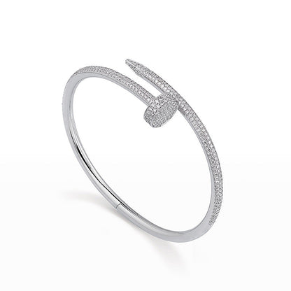 [Azure Tears]JUSTE UN CLOU 3.5MM FULL PAVÉ NAIL BANGLE