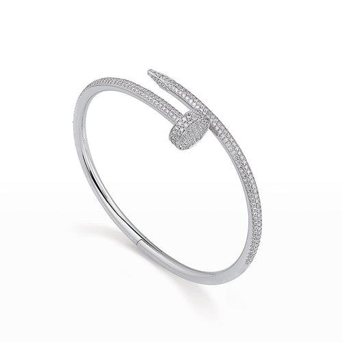 [Azure Tears]JUSTE UN CLOU 3.5MM FULL PAVÉ NAIL BANGLE