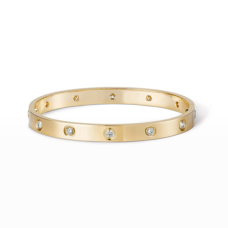 [Azure Tears]CLASSIC 6.1MM LOVE BANGLE - 10-DIAMOND