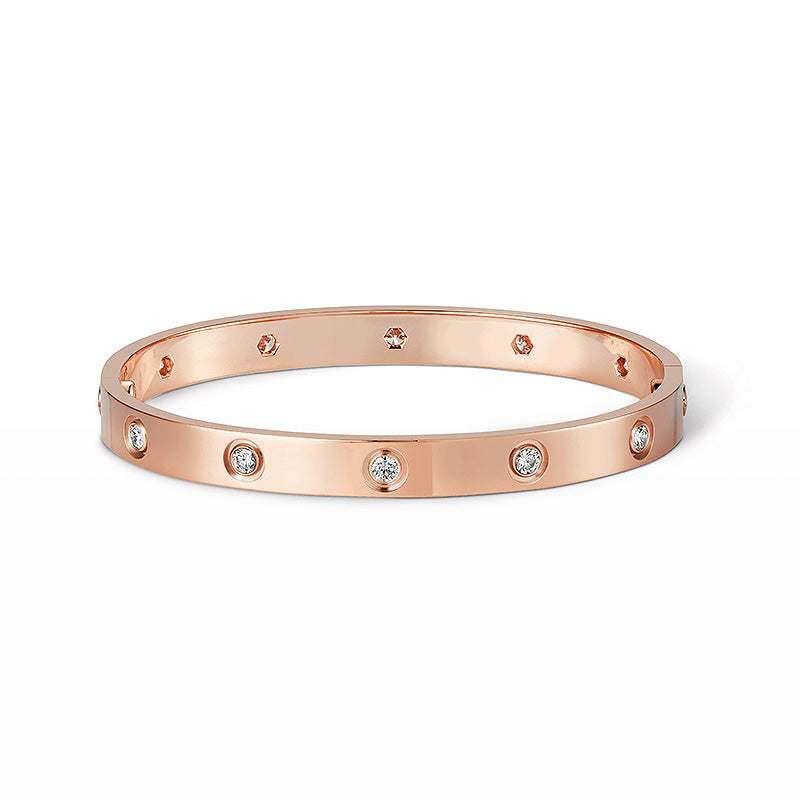 [Azure Tears]CLASSIC 6.1MM LOVE BANGLE - 10-DIAMOND