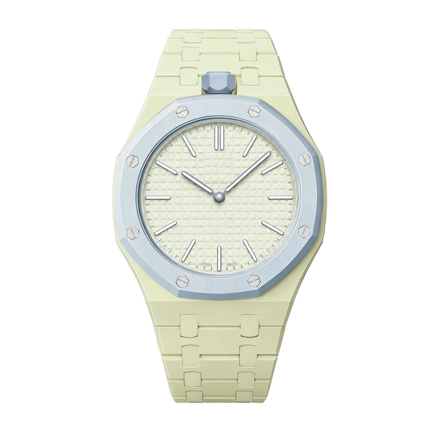 [Azure Tears]OAK POP EXCLUSIVE CREAMY YELLOW BIOCERAMIC STRAP