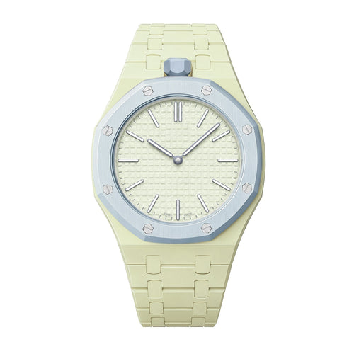 [Azure Tears]OAK POP EXCLUSIVE CREAMY YELLOW BIOCERAMIC STRAP