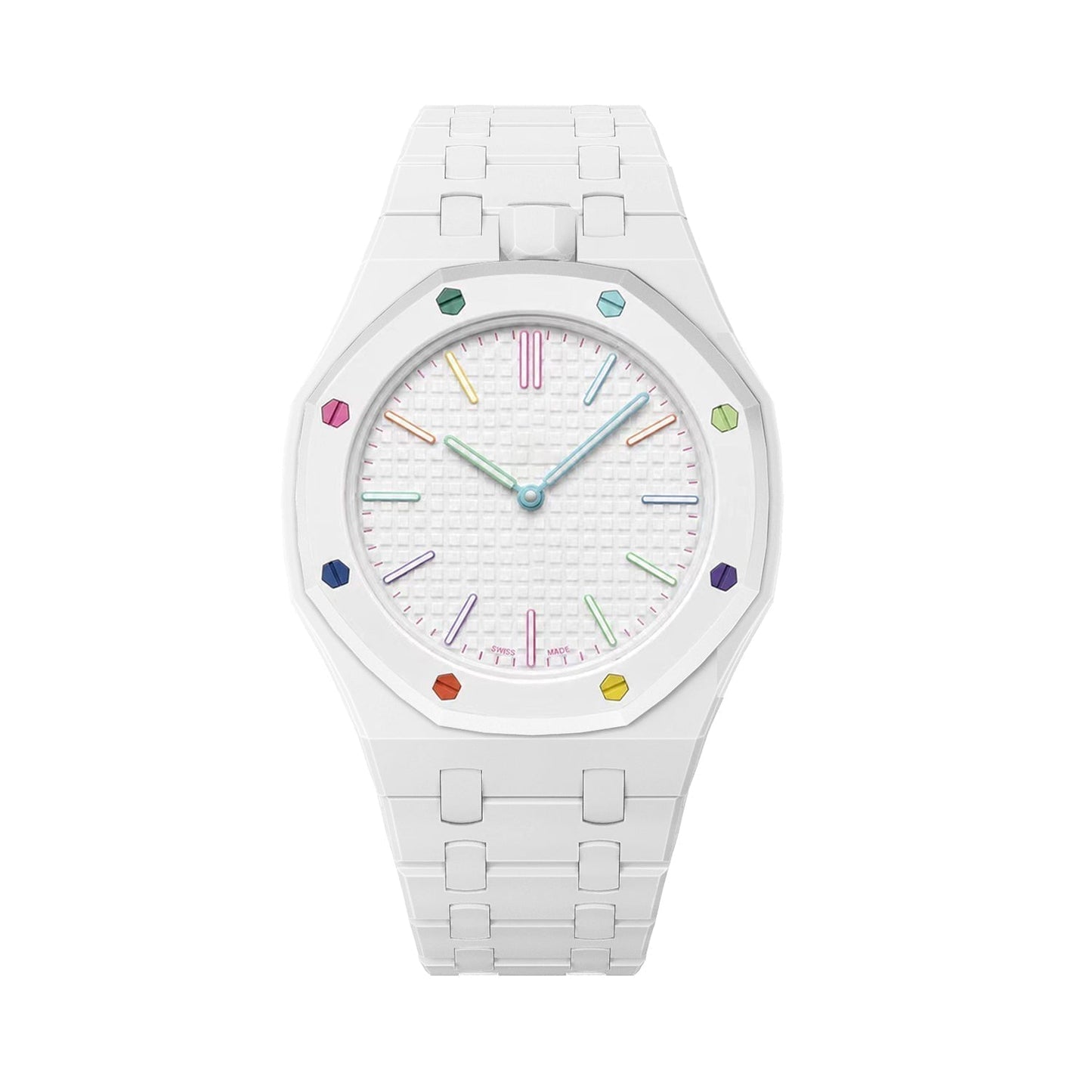 [Azure Tears]OAK POP EXCLUSIVE WHITE BIOCERAMIC STRAP