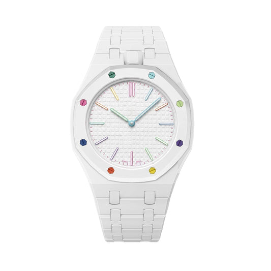 [Azure Tears]OAK POP EXCLUSIVE WHITE BIOCERAMIC STRAP