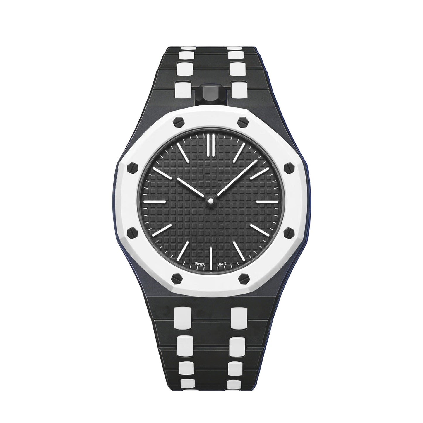 [Azure Tears]OAK POP EXCLUSIVE BLACK AND WHITE BIOCERAMIC STRAP