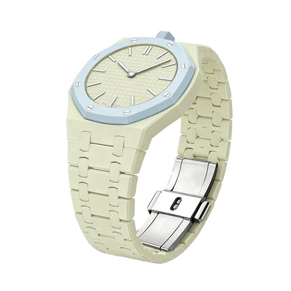 [Azure Tears]OAK POP EXCLUSIVE CREAMY YELLOW BIOCERAMIC STRAP