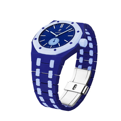 [Azure Tears]OAK POP EXCLUSIVE DARK BLUE AND LIGHT BLUE BIOCERAMIC STRAP