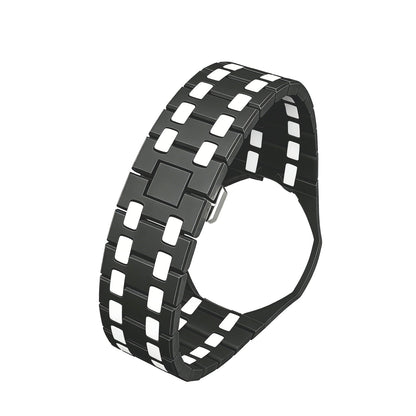 [Azure Tears]OAK POP EXCLUSIVE BLACK AND WHITE BIOCERAMIC STRAP
