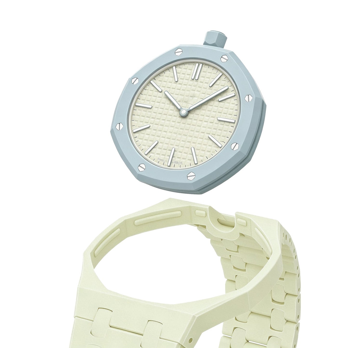 [Azure Tears]OAK POP EXCLUSIVE CREAMY YELLOW BIOCERAMIC STRAP