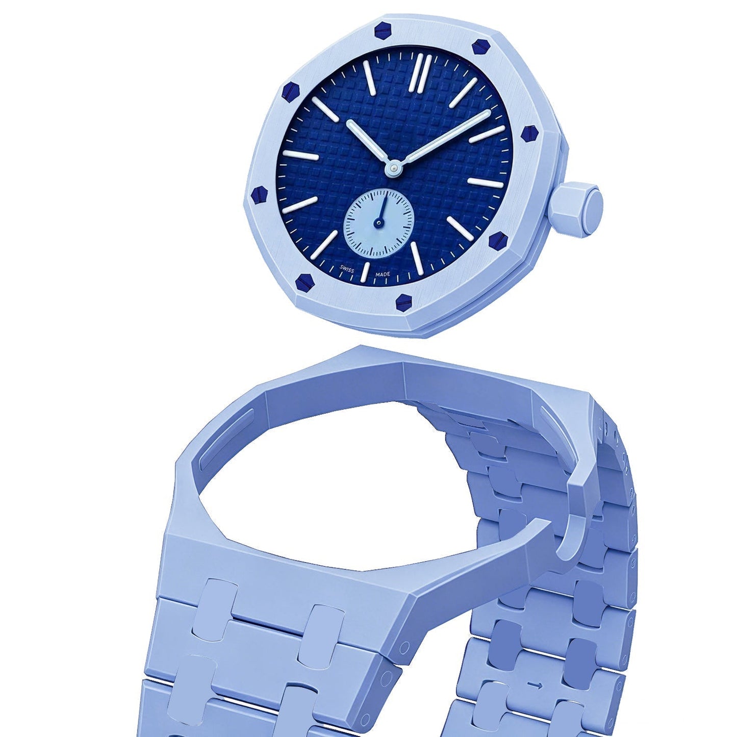 [Azure Tears]OAK POP EXCLUSIVE LIGHT BLUE BIOCERAMIC STRAP