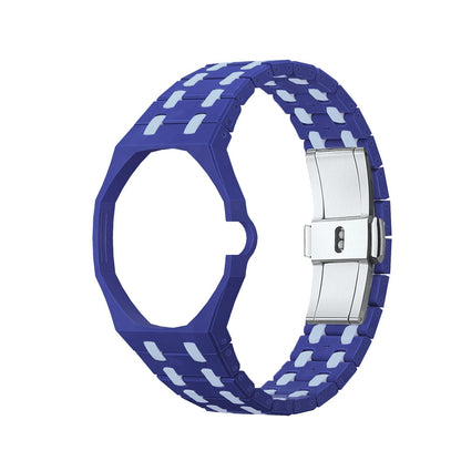 [Azure Tears]OAK POP EXCLUSIVE DARK BLUE AND LIGHT BLUE BIOCERAMIC STRAP