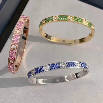 [Azure Tears]CLASSIC 6.1MM LOVE BRACELET 10-DIAMOND FULL PAVÉ